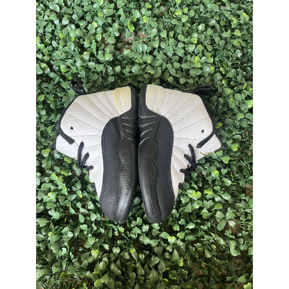 7C Nike Air Jordan 12 Playoff Black and White Taxi